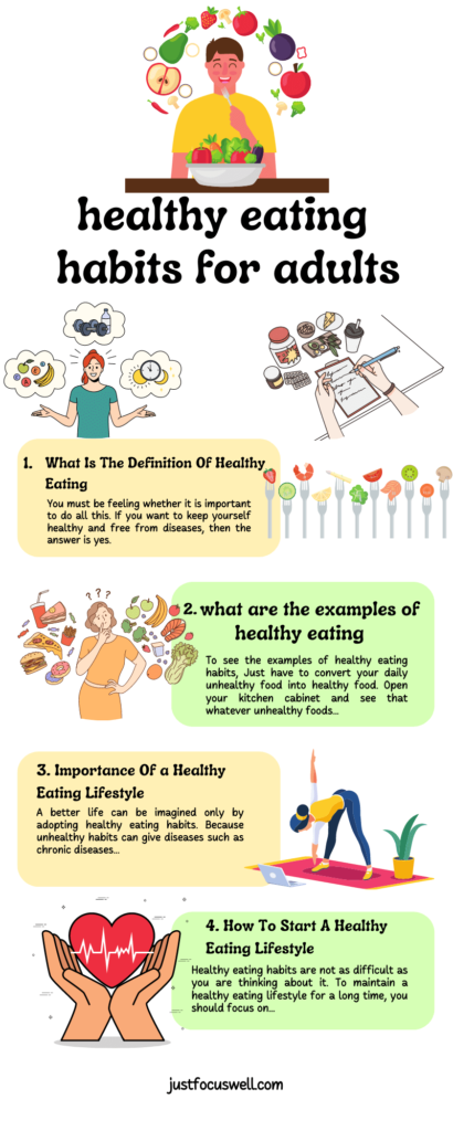 Healthy Eating Habits For Adults To Maintain Healthy Lifestyle