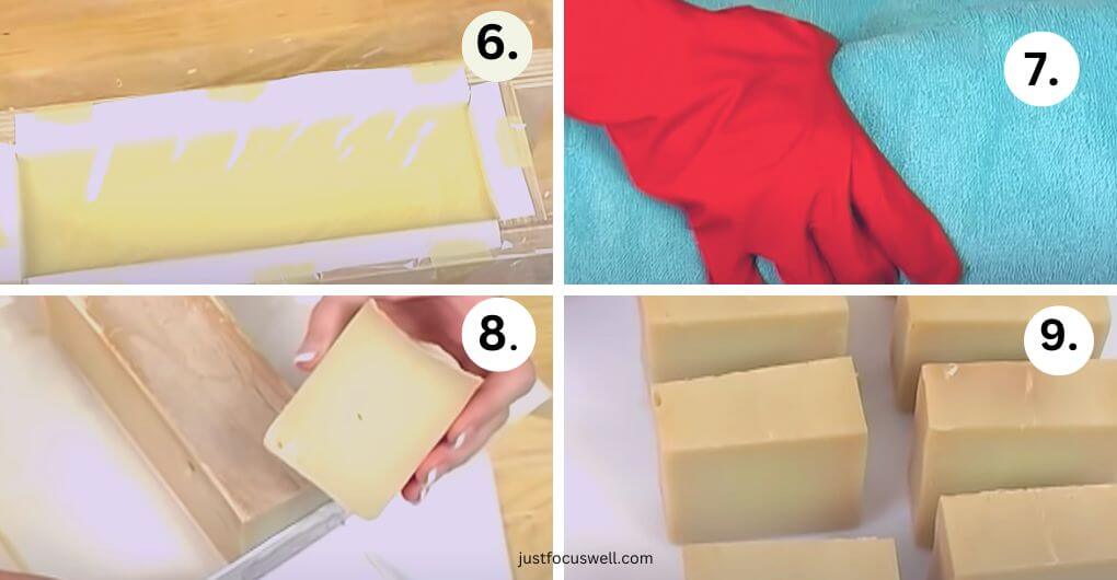 Unmold And Cut Into Bar Soap